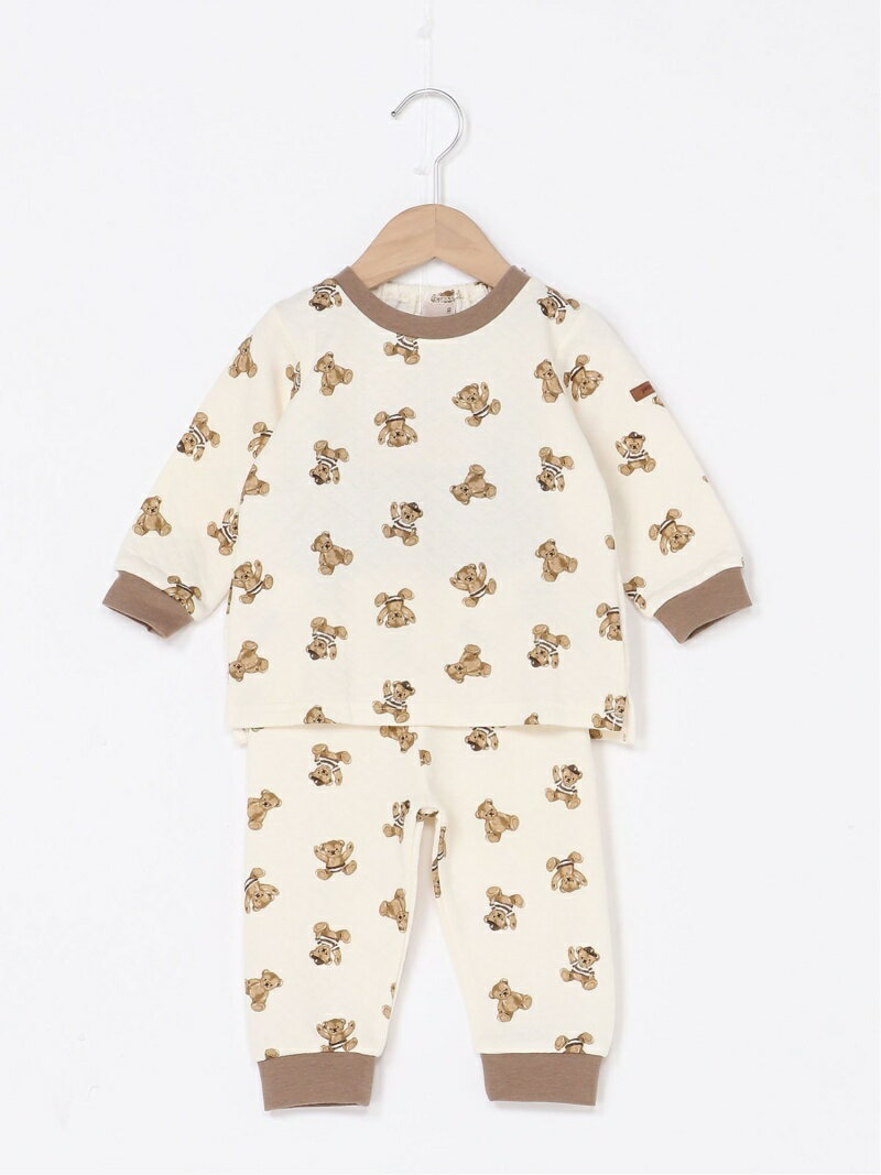 【SALE／50%OFF】petit main BOYSアソートキルトパジャマ ナルミヤオンライン トップス その他のトップス ホワイト カーキ ネイビーのサムネイル