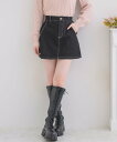 【SALE/37%OFF】ems excite 刺繍入り台形ミニSK レトロガール スカート ミニスカート ブルー ピンク ブラウン ブラック