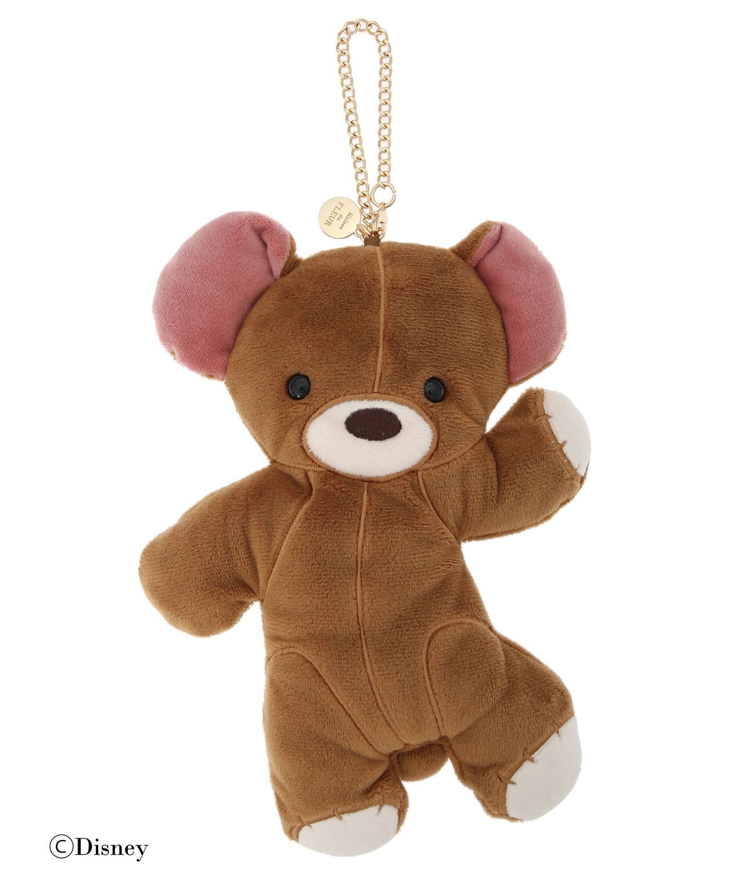 【SALE／20%OFF】Maison de FLEUR Peter Pan/マイケルのテディベア/ ポーチ メゾン ド フルール 財布・ポーチ・ケース ポーチ ブラウン【送料無料】のサムネイル