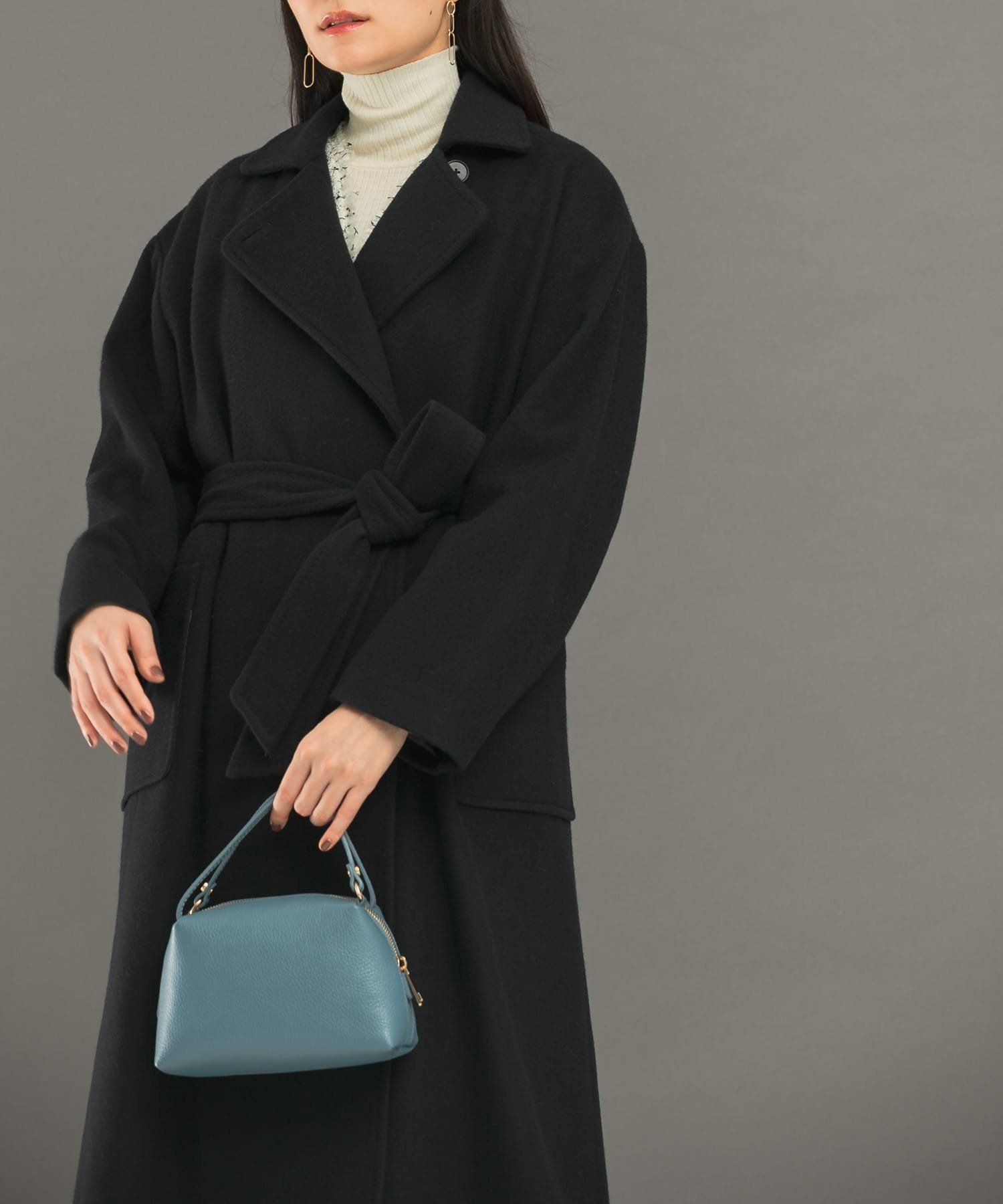 【SALE／20%OFF】URBAN RESEARCH ROSSO カシミヤ混コート アーバンリサーチロッソ ジャケット・アウター その他のジャケット・アウター ブラック ベージュ【送料無料】のサムネイル