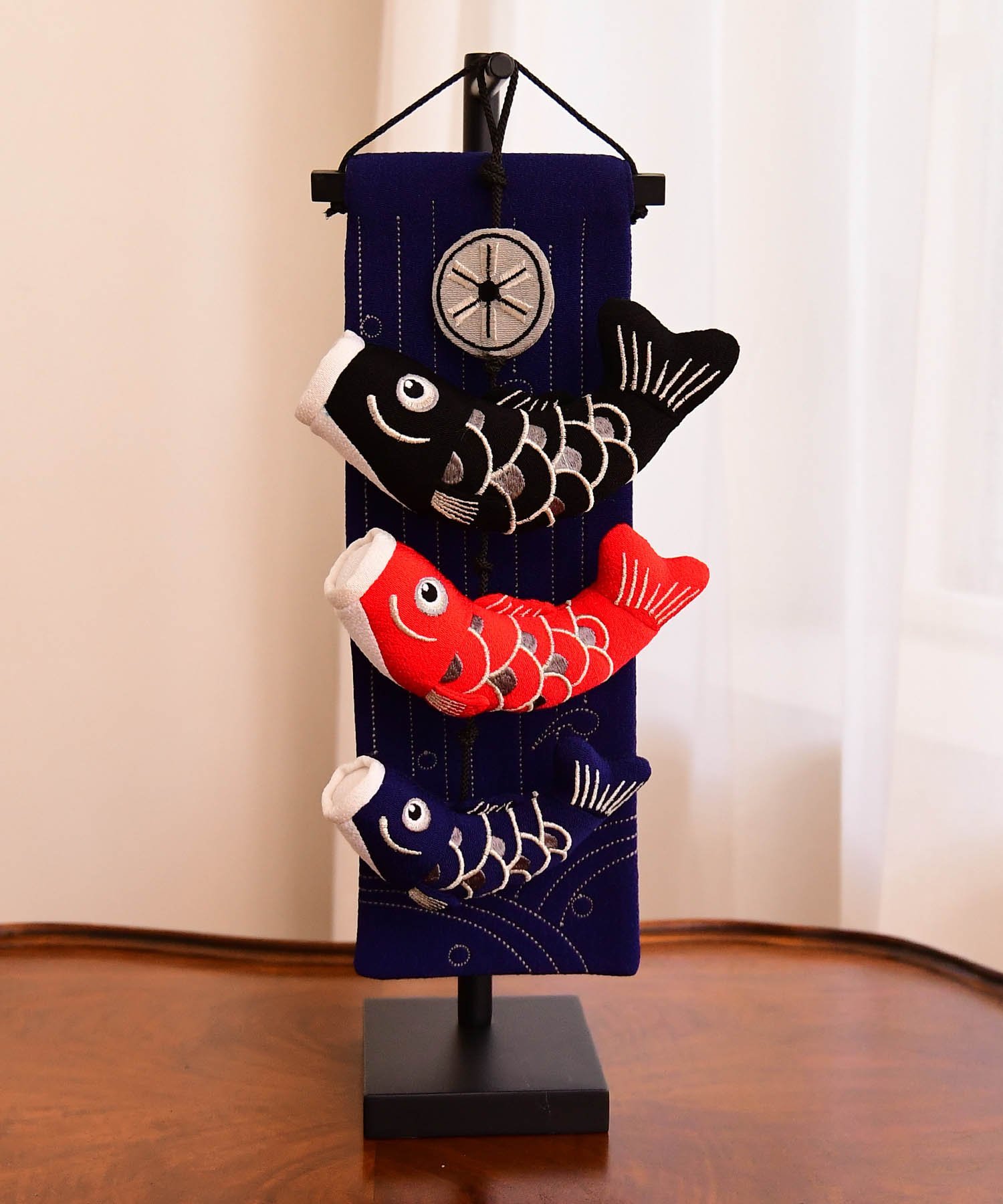 utatane 室内鯉飾り 台座セット ウタタネ インテリア・生活雑貨 その他のインテリア・生活雑貨 ブラック グレー ネイビー ブルー【送料無料】