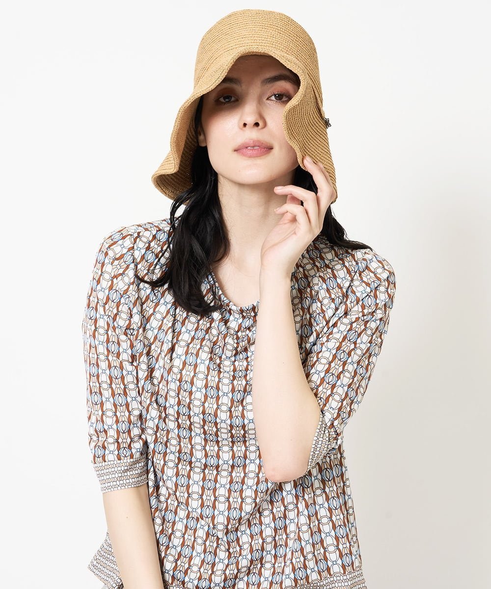 【SALE／50%OFF】CHRISTIAN AUJARD（小さいサイズ） [折り畳み可能]くるくるハット メゾンドゥサンク 帽子 その他の帽子 ベージュ【送料無料】
