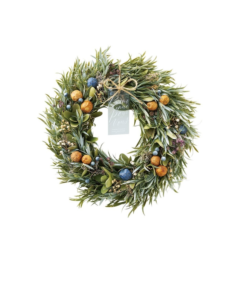 BACKYARD FAMILY ナチュラルリース L ローラ インテリア・生活雑貨 その他のインテリア・生活雑貨 ブルー グリーン レッド【送料無料】