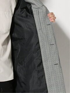 Weather Cloth Raglan Coat 51-19-0273-565: Grey Check Weather Cloth Raglan Coat 51-19-0273-565: Grey Check
