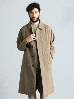 Weather Cloth Raglan Coat 51-19-0273-565: Brown Check Weather Cloth Raglan Coat 51-19-0273-565: Brown Check