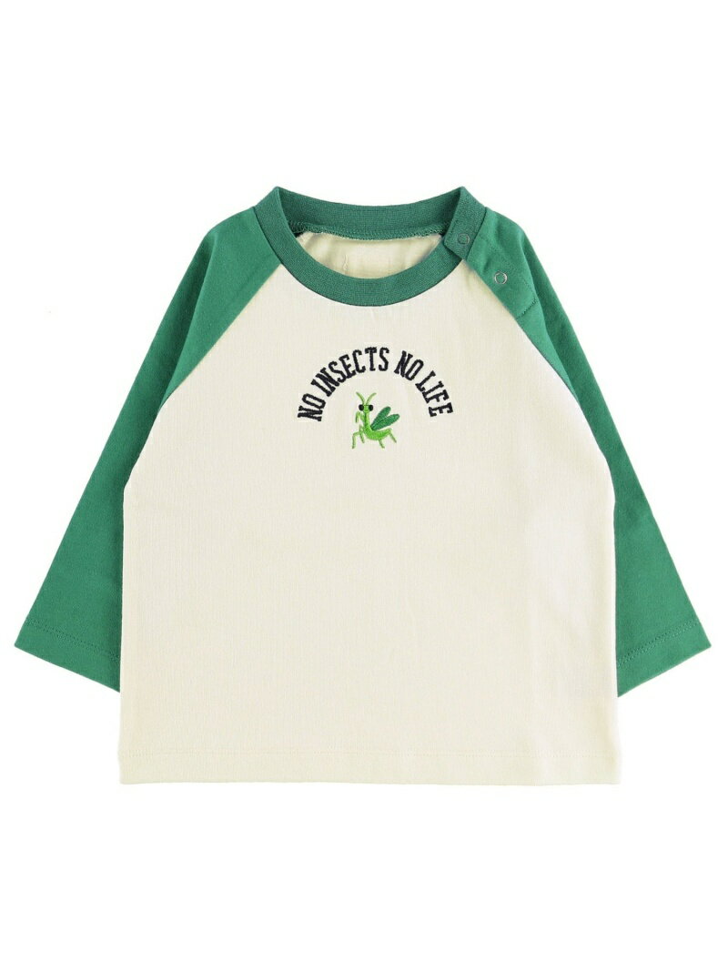 Insect Collection (K)NO INSECT NO LIFE かまきりくん刺繍ラグラン長袖Tシャツ キッ インセクトコレクション トップス その他のトップス グリーンのサムネイル