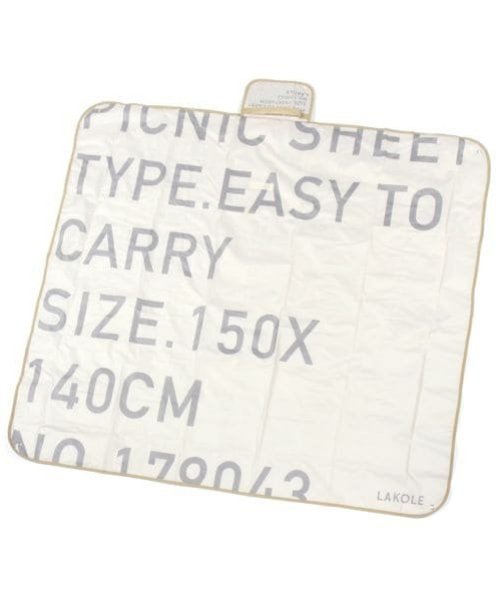 【SALE／50%OFF】LAKOLE (U)BIGレジャーシート ラコレ インテリア・生活雑貨 その他のインテリア・生活雑貨 ベージュ グレーのサムネイル