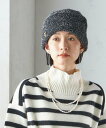 【SALE/30%OFF】SHIPS WOMEN perah:ラメ ニット キャップ シップス 帽子 ニット帽・ビーニー ホワイト ブラック【送料無料】