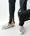 【SALE/50%OFF】Fin コインローファーボアミュール フィン シューズ・靴 ミュール ブラック シルバー【送料無料】