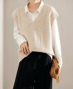 【SALE/30%OFF】miniministore ケーブルニットベスト レディースチョッキ ミニミニストア トップス ベスト・ジレ グレー ブラウン ベージ...