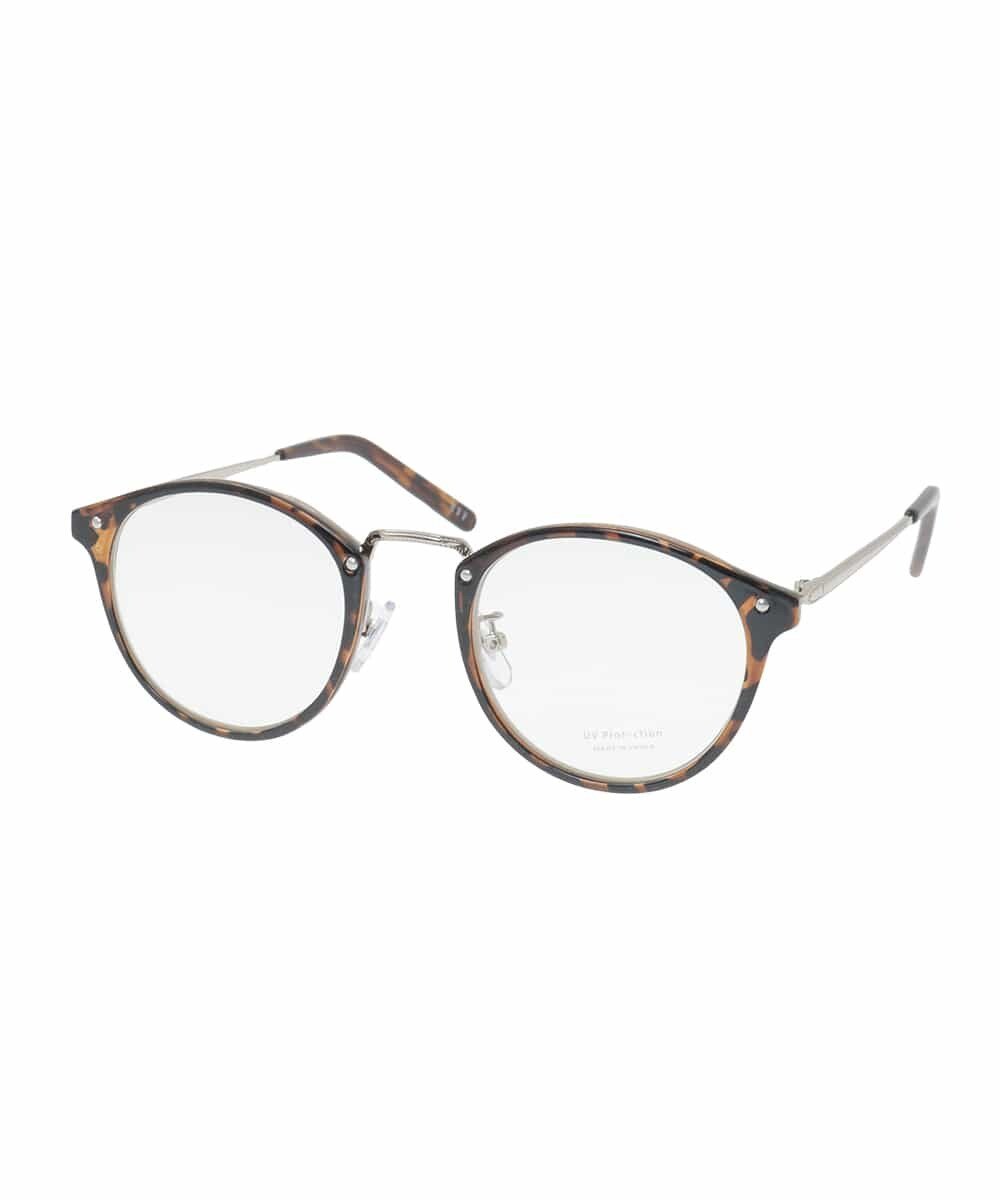 a.v.v 【ユニセックス】ボストン型 クリアレンズ 伊達メガネ アー・ヴェ・ヴェ ファッション雑貨 その..