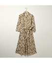 SCAPA Liberty Printモノフラワーワンピース スキャパ ワンピース・ドレス ドレス ベージュ【送料無料】