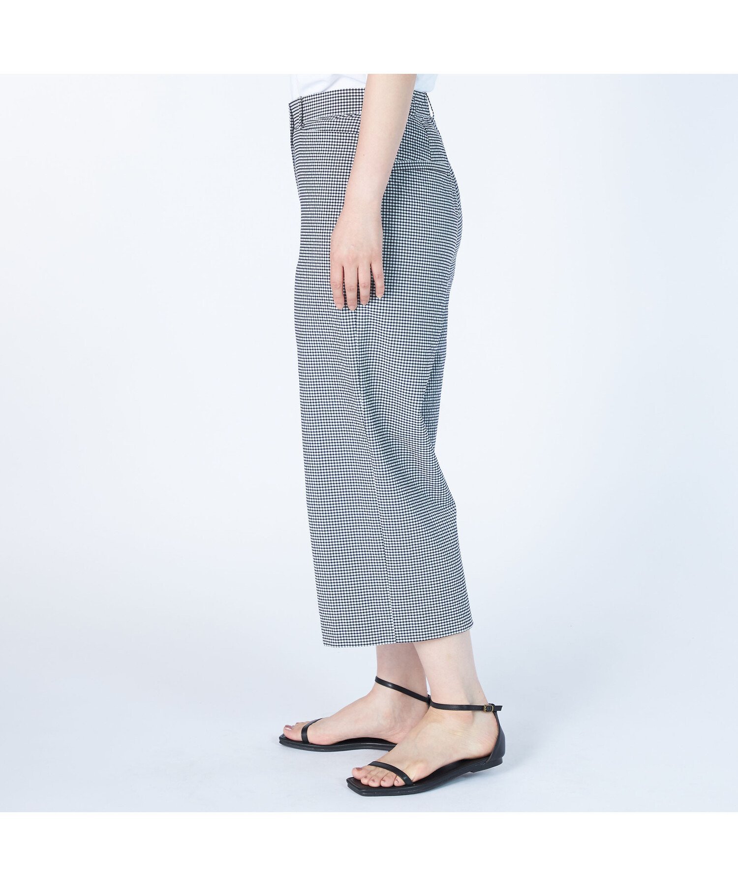 KEITH ストレッチギンガムパンツ キース パンツ その他のパンツ ネイビー ブラック