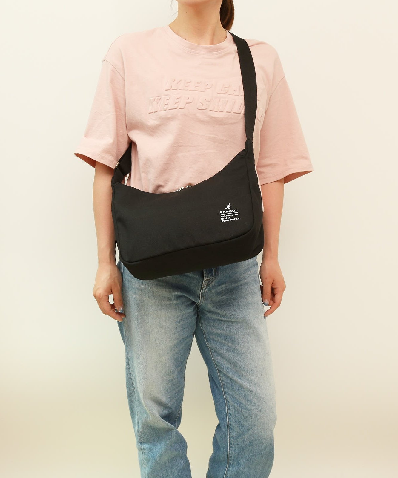 KANGOL KANGOL KGC-1 ショルダーバッグ ローラ バッグ ショルダーバッグ ホワイト ブラック【送料無料】