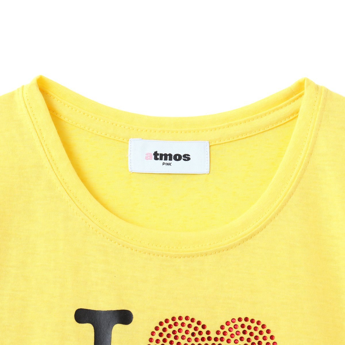atmos pink atmos pink I LOVE PINK T-shirt YELLOW アトモス トップス カットソー・Tシャツ イエロー