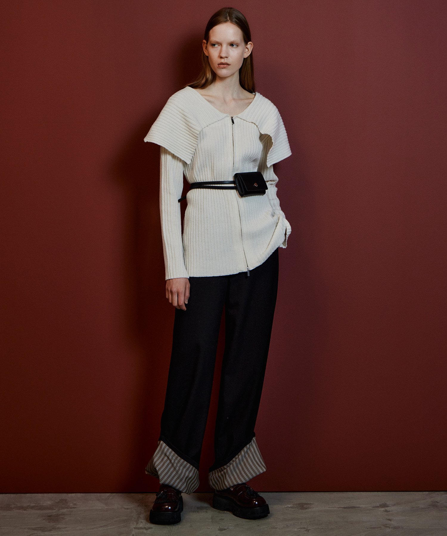 MAISON SPECIAL Roll-Up Stripe Pants メゾンスペシャル パンツ その他のパンツ グリーン ブラック