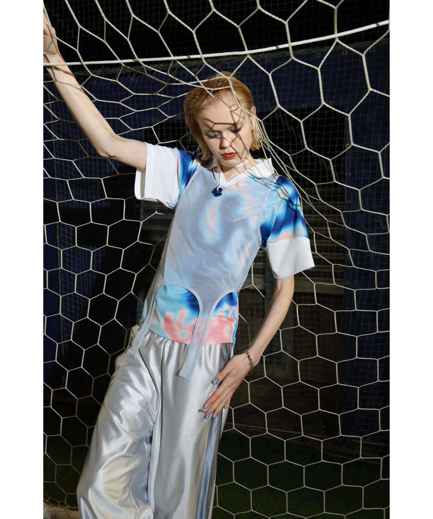 【別注】PUMA / T7 パンツ ビームス ウイメン パンツ その他のパンツ シルバー