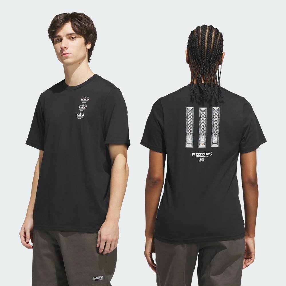adidas 【公式】アディダス adidas 返品可 スケートボーディングxTEMPLE OF SKATE カーブ Tシャツ アディダス トップス カットソー・Tシャツ ブラック【送料無料】