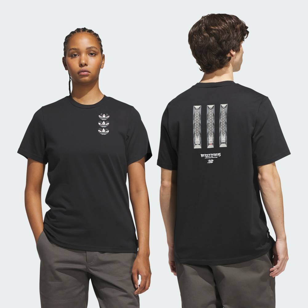 【公式】アディダス adidas 返品可 スケートボーディングxTEMPLE OF SKATE カーブ Tシャツ アディダス トップス カットソー・Tシャツ ブラック