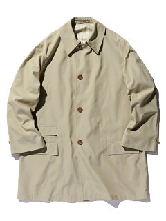 Polyester Cotton Chambray Travel Coat 11-19-1270-803: Beige Polyester Cotton Chambray Travel Coat 11-19-1270-803: Beige