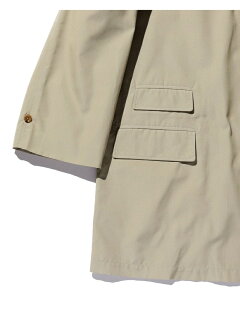 Polyester Cotton Chambray Travel Coat 11-19-1270-803: Beige Polyester Cotton Chambray Travel Coat 11-19-1270-803: Beige