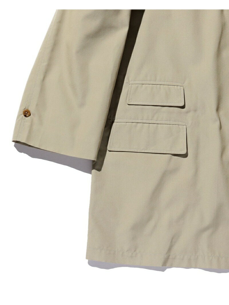 Polyester Cotton Chambray Travel Coat 11-19-1270-803: Beige