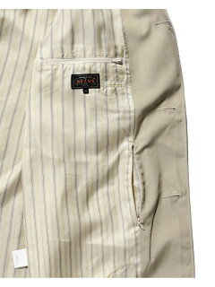 Polyester Cotton Chambray Travel Coat 11-19-1270-803: Beige Polyester Cotton Chambray Travel Coat 11-19-1270-803: Beige