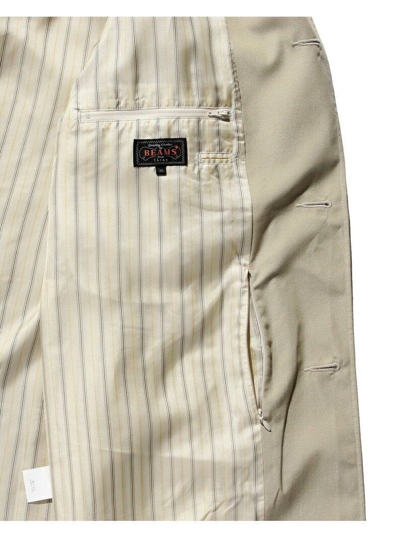 Polyester Cotton Chambray Travel Coat 11-19-1270-803: Beige