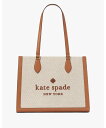 【SALE／65%OFF】kate spade new york エリー キャンバス ラージ トート ケイトスペードニューヨーク バッグ トートバッグ ブラウン【送料無料】