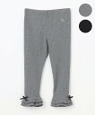 【SALE/30%OFF】組曲 KIDS 【90-160cm】【10分丈】テレコフリル レギンス クミキョク 靴下・レッグウェア レギンス・スパッツ ブラック ...
