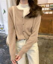 【SALE/10%OFF】aimoha - select - aimoha -select-/ラウンドネックカーディガン アイモハ トップス カーディガン ネイ...
