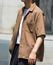 【SALE/40%OFF】URBAN RESEARCH ROSSO 『WEB限定』『セットアップ対応』パナマ風オープンカラー半袖シャツ アーバンリサーチロッソ ...