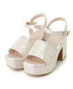 【SALE/10%OFF】ESPERANZA 【ラク盛り/サンダル】リピーター続出/脚長美脚 スパンコール厚底サンダル エスペランサ シューズ・靴 サンダル ホワイト ブラック グレー【送料無料】