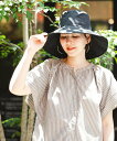 URBAN RESEARCH ROSSO F by ROSSO UVカット撥水ワイドブリムハット アーバンリサーチロッソ 帽子 ハット ブラック グレー【送料無料】