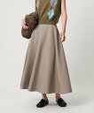 BEAUTY&YOUTH UNITED ARROWS ポリエステルツイル サーキュラースカート ウォッシャブル ビューティー&ユース ユナイテッドアローズ スカート その他のスカート ベージュ ブラック【送料無料】