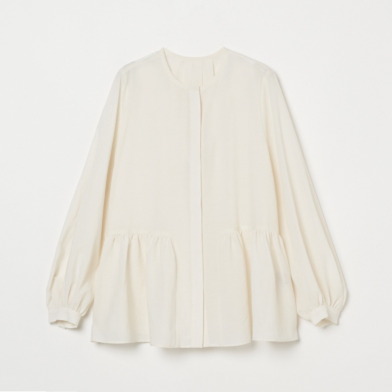 HELIOPOLE DETACHABLE FRILL BLOUSE エリオポール トップス シャツ・ブラウス ホワイト ブラック