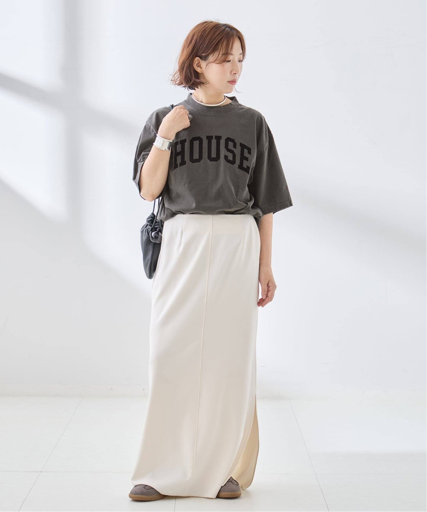 JOURNAL STANDARD L'ESSAGE ISNESS MUSIC/イズネス ミュージック 別注 HOUSE Tシャツ ジャーナルスタンダード レサージュ トップス カットソー・Tシャツ ブラック