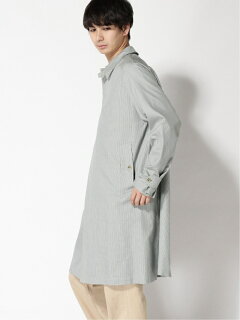 Cotton Silk Chambray Bal Collar Coat 11-19-1271-803: Gun Club Check Cotton Silk Chambray Bal Collar Coat 11-19-1271-803: Gun Club Check