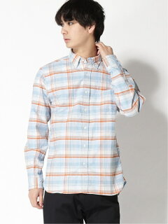 Faded Check Buttondown Shirt 11-11-5971-139: Saxe Faded Check Buttondown Shirt 11-11-5971-139: Saxe