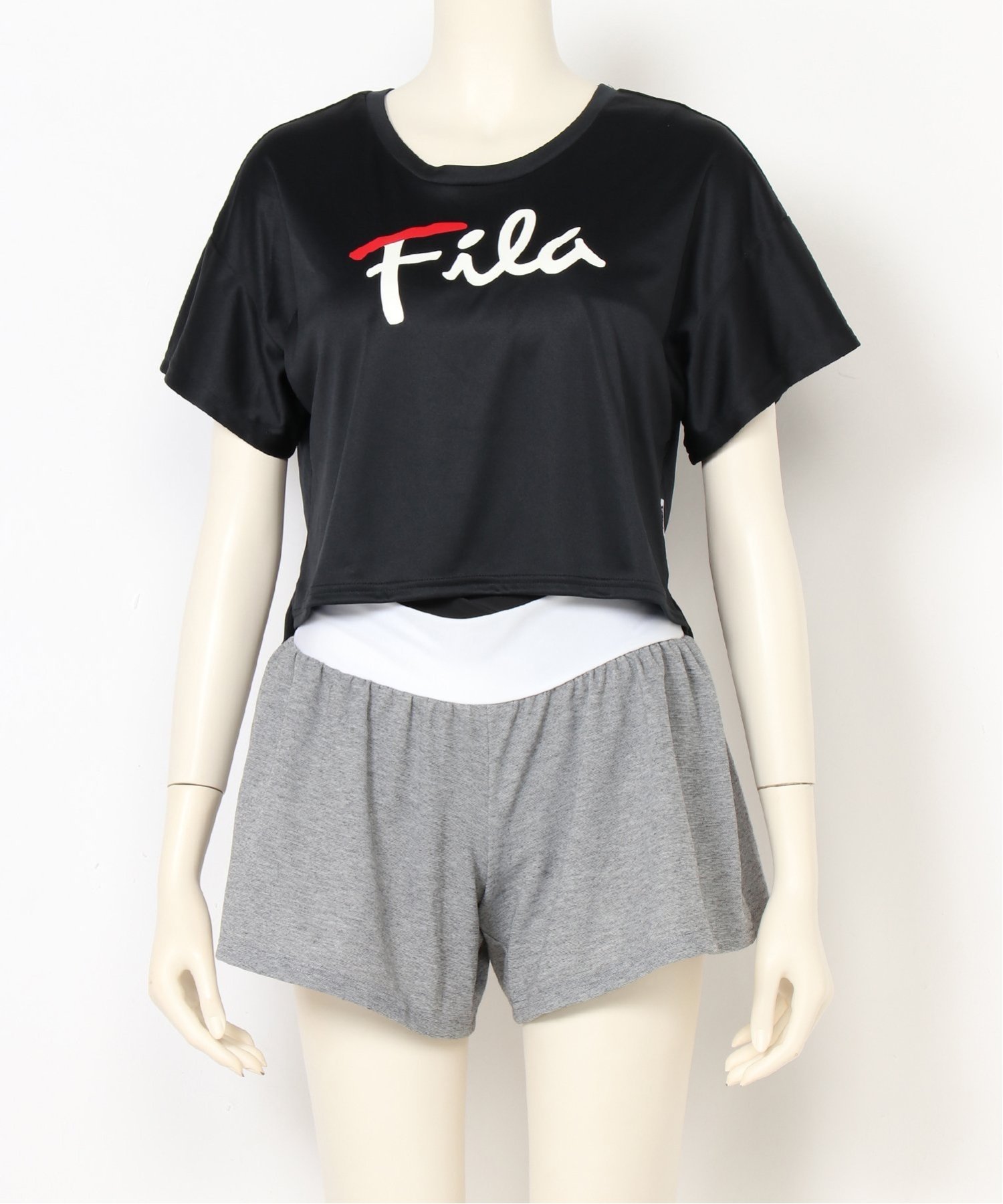 FILA FILA/(W)ロゴTシャツ4点セット ニッキー スポーツ/水着 水着 ブラック ブルー【送料無料】