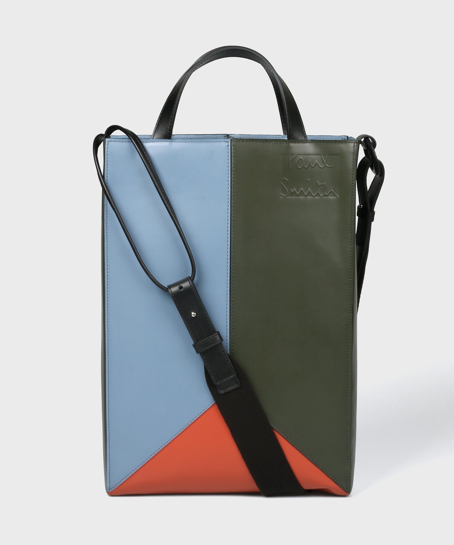 ポールスミス バッグ メンズ 【SALE／40%OFF】Paul Smith 【公式】ジオメトリックトライカラー トートバッグ ポール・スミス　アウトレット バッグ トートバッグ ブルー イエロー【送料無料】