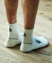 【SALE/10%OFF】go slow caravan パイルジャガード刺繍クウォーターソックス (MENS/WOMENS) ゴースローキャラバン 靴下・レッグウェア 靴下 ブルー オレンジ パープル ブラック ホワイト(4)