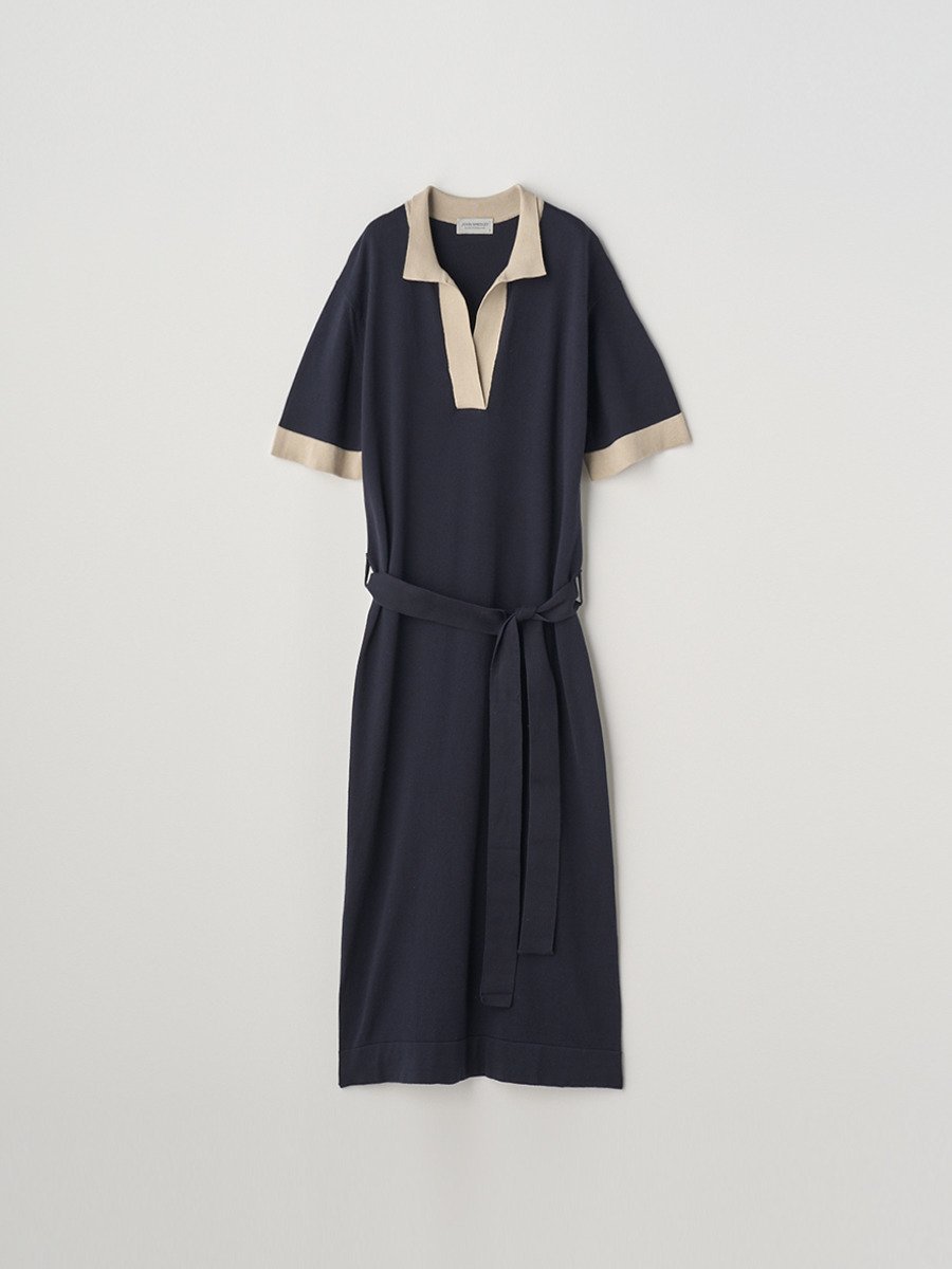 ジョンスメドレー トップス レディース JOHN SMEDLEY Skipper collar Short sleeved Bicolour Dress ｜ ISHA ｜ 24G ジョンスメドレー トップス その他のトップス【送料無料】