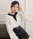 PINK-latte シャツドッキング長袖プルオーバー ピンク ラテ トップス カットソー・Tシャツ ブルー ホワイト【送料無料】