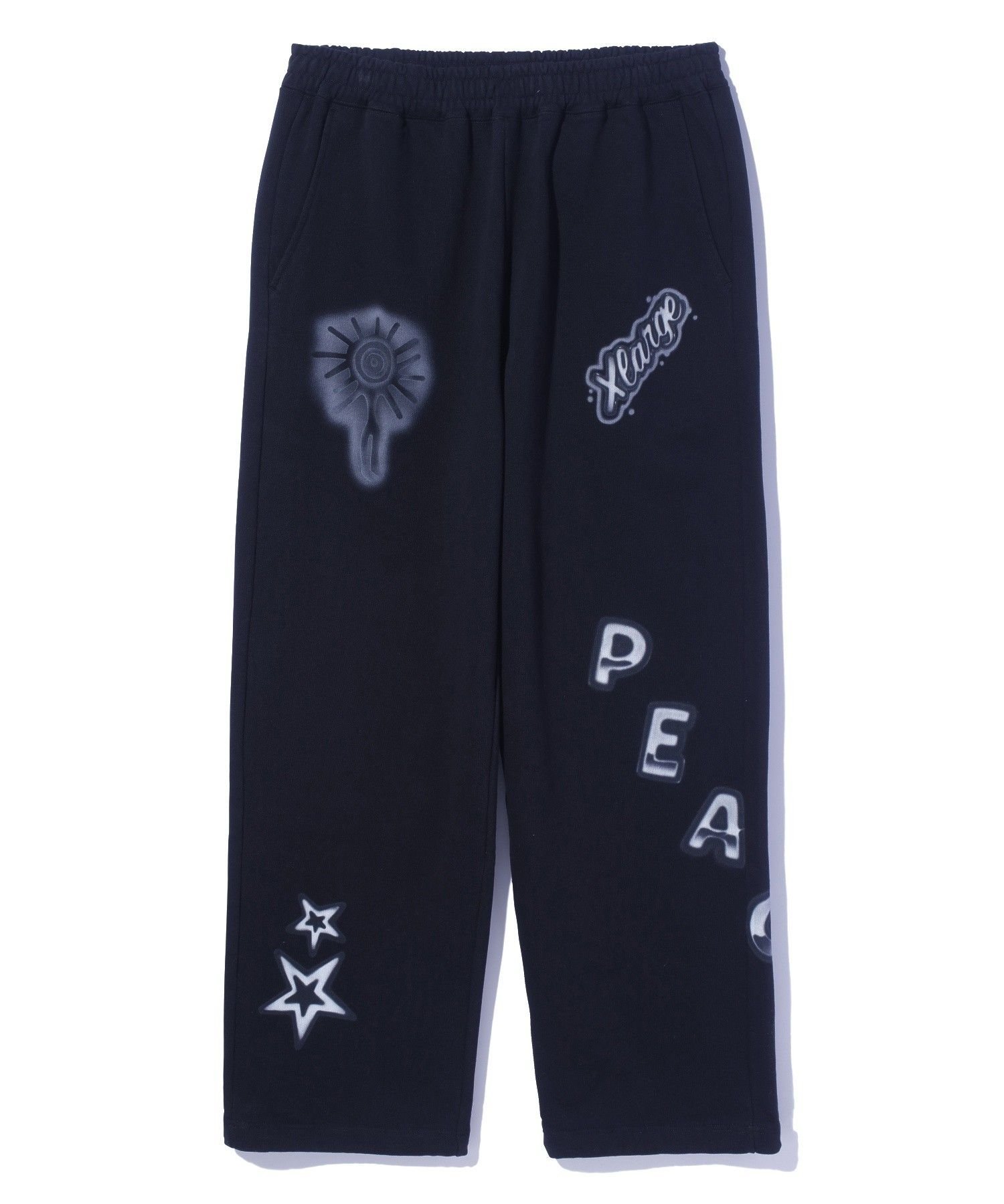 XLARGE AIRBRUSH SWEAT PANTS エクストララージ パンツ その他のパンツ ブラック【送料無料】