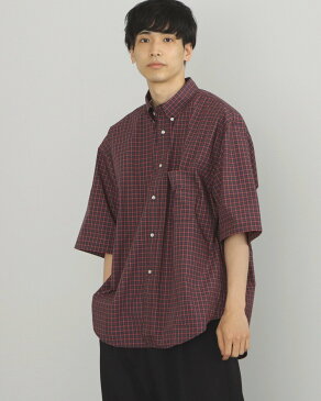 【SALE／40%OFF】BEAMS HEART BEAMS HEART / ミニタータン ボタンダウン ビッグシャツ ビームス ハート シャツ/ブラウス 長袖シャツ レッド グリーン