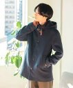 BEAMS HEART MEN フーディー スタンドカラー コート ビームス ハート ジャケット・アウター ダッフルコート ブラウン グレー ネイビー【送料無料...