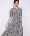 【SALE/30%OFF】JAYRO ハイウエストバックリボンワンピース ジャイロ ワンピース・ドレス ワンピース ブルー ブラック グレー ブラウン【送料無料】(4)