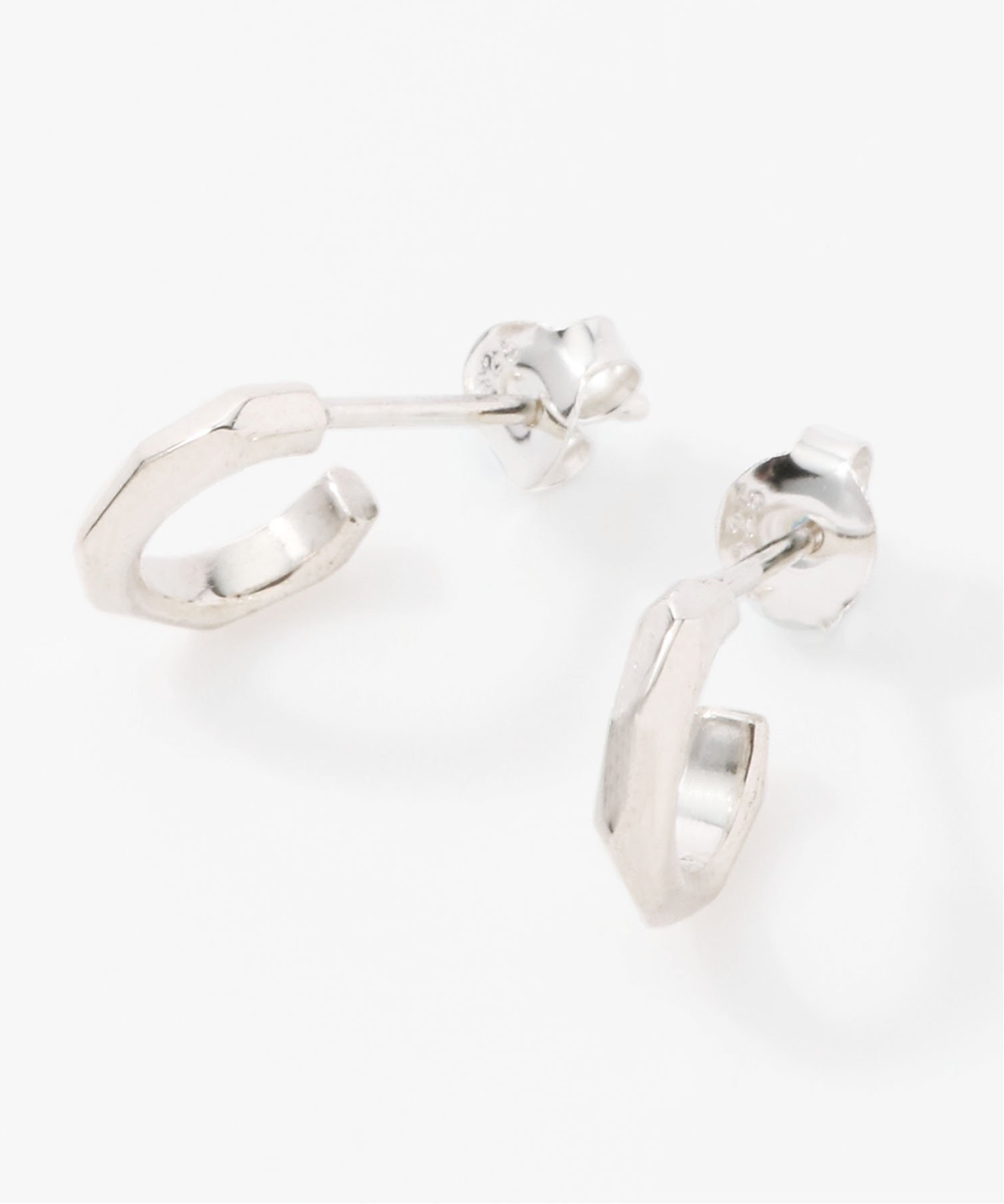 SCALABLANCHE SCALABLANCHE/(U)ラウンドカッティングピアス(SV925) スカラ アクセサリー・腕時計 ピアス シルバー【送料無料】(4)