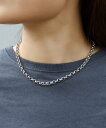 ieLS 金属アレルギー対応「ieLS」ステンレス サークルチェーンネックレス クークロワッサン アクセサリー・腕時計 ネックレス シルバー【送料無料】